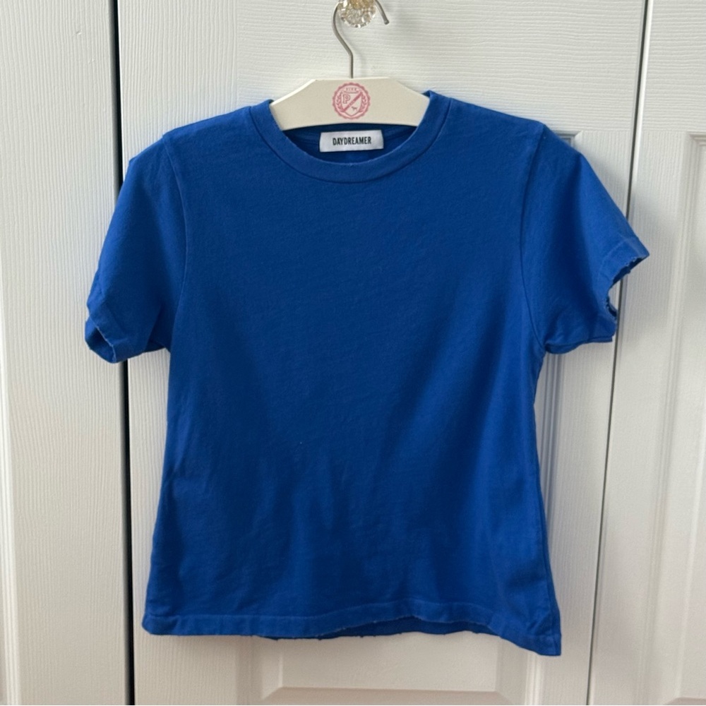 Daydreamer Solid Vintage Tee in Ultramarine - Picture 2 of 5